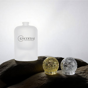 Matte Gold White Volcanic Style Crown Cap Spray <b>Bottle</b> 30ml 50ml 100ml Empty <b>Perfume</b> <b>Bottle</b> Glass with Box Bag - Product Image 4