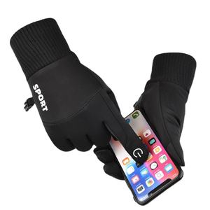 Sarung tangan anti air layar sentuh, sarung tangan hangat bersepeda luar ruangan anti licin - Product Image 1