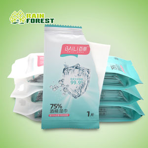 แผ่นเปียกแผ่นเปียกสำหรับเตรียมเครื่องดื่มแอลกอฮอล์แบบแยกห่อ - Product Image 1