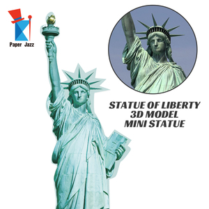 <span class=keywords><strong>Puzzle</strong></span> <span class=keywords><strong>3D</strong></span> en papier Paper Jazz - Créez votre propre <span class=keywords><strong>Statue</strong></span> de la Liberté - Jouet éducatif DIY pour les enfants de 5 ans et plus - Moins de 50 pièces - Product Image 1