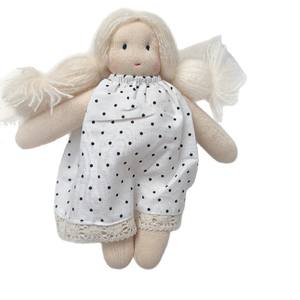 Porte-clés en tissu floral fait à la main pour fille, pendentif pour bébé, double usage, peluche moelleuse - Product Image 1