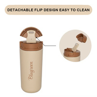 Mug de voyage isotherme en acier inoxydable à double paroi de 12 oz, très vendu, pour le bureau, isolation thermique de 12 à 24 heures