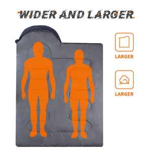 ถุงนอนผ้าฝ้ายน้ำหนักเบาพิเศษสำหรับผู้ใหญ่ แบบพกพา รูปทรงคน สำหรับตั้งแคมป์ เดินทางกลางแจ้ง - Product Image 4