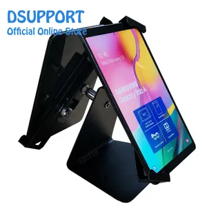 Anti theft design dual display tablet POS stand universal for 7"-10.1" android tablet mount bracket