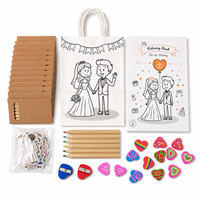 100 sacs cadeaux en papier kraft DIY pour la fête des pères, sacs à colorier avec poignée en papier kraft, personnalisez votre propre sac en papier
