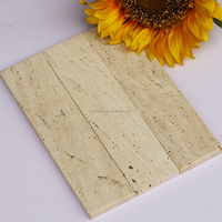 Fourniture ponctuelle de carreaux Beigetravertin naturels décoration de haute qualité avec sol en pierre carreaux Bgeigetravertin