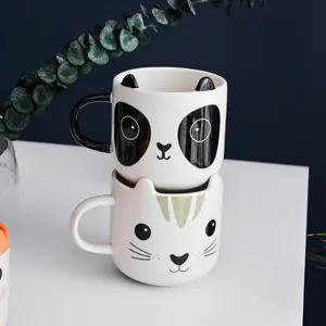 カスタムセラミックコーヒーノルディックマグカップ高品質ユニークなデザインかわいい動物ギフト用