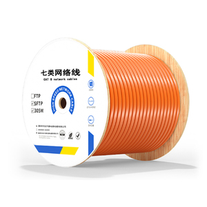 สายเคเบิลเครือข่ายอีเธอร์เน็ต Cat7 305M 1000FT ความยาว 100 เมตร ทองแดงเปลือย ตัวนำทองแดงแข็ง 24AWG 28AWG STP ROHS สายสื่อสาร - Product Image 1