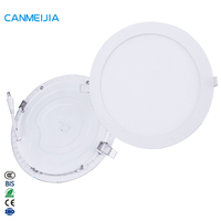 Plafonnier encastré carré à LED pour éclairage intérieur domestique, deux couleurs, 6W 9W 12W 18W 24W AC85-265V