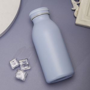 Minimalist Stainless Steel Vacuum Bottle Round <b>Double</b> <b>Wall</b> Insulated Travel Water Flask With Lid Pastel Colors - Product Image 4