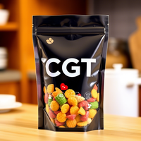 Sachets d'emballage extérieur personnalisés de bonne qualité, couleur et taille sur mesure, avec logo, refermables, pour gâteaux de dattes au sésame noir, snacks, sacs à sucre, qualité alimentaire