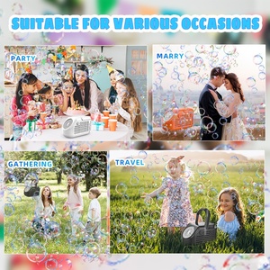 Souffleur à bulles rotatif à 13 trous - Jouet à bulles électrique multicolore pour enfants Cadeaux de plein air et de festival - Product Image 3