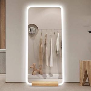 Miroir sur pied LED pleine longueur pour décoration intérieure minimaliste, grand miroir multifonctionnel en verre pour usage décoratif - Product Image 2