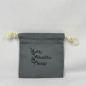Customizable Organic Cotton Drawstring Eco-Friendly Pouch Recyclable for <b>Rings</b> and Earrings Use - Product Image 3