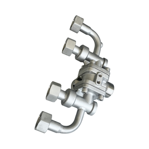 Factory Supply DQS15D Port 22 ODM Cryogenic 5-Way Ball <b>Diverter</b> Valves With 316 Stainless Steel Manual Operation for Gas in Bulk - Product Image 4