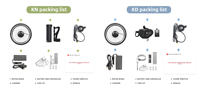 Kit de conversion électrique pour vélo pliant 250W compatible avec Brompton, moteur de roue avant, système de batterie avec contrôle intelligent, 16 pouces