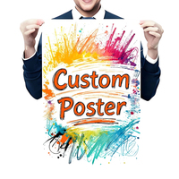 Affiches Murales Personnalisées A0 A1 A2 A3 A4 Grandes Imperméables PP Auto-Adhésives Impression Numérique Écologique Impression d'Affiches 3*4