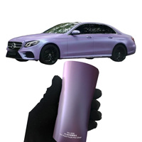 Film de protection de voiture en vinyle TPU mat violet, couleur changeante, anti-rayures, résistant aux UV, rouleau de film de protection de voiture, violet