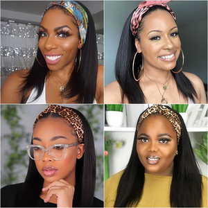 Apple Girl-<span class=keywords><strong>pelucas</strong></span> <span class=keywords><strong>de</strong></span> cabello humano peruano, <span class=keywords><strong>baratas</strong></span>, Remy, para mujeres negras, peluca sin encaje hecha a máquina, en venta, diadema recta - Product Image 6