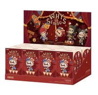 Vente en gros transfrontalière : Boîte mystère de jouets POP MART Série Why so SERIOUS, Pendentif en PVC et peluche, Décoration de sac, Cadeau, Ornement de collection