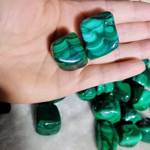 Wholesale Natural Rough Crystal Stone Malachite Tumbled Stones Healing Crystals Tumbled Stone