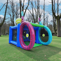 Jeu de sport interactif gonflable de tennis et de pickleball de qualité commerciale avec matériau PVC, certifié CE, garantie de 3 ans, installation facile