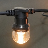 Ampoule LED G45 E27 1W 220-240V Dimmable, Options de température de couleur 2200K 2400K 2700K, Couvercle en PC, pour guirlandes lumineuses