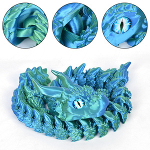 โมเดลมังกร<span class=keywords><strong>ทะเล</strong></span>แบบข้อต่อเคลื่อนไหวได้ ขนาด 69 ซม. พิมพ์ 3 มิติ วัสดุ PLA สีรุ้ง สำหรับตกแต่งบ้านและสำนักงาน - Product Image 6