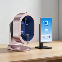 Analyseur facial 3D AI professionnel pour usage domestique, machine d'analyse cutanée AI pour le diagnostic de l'hydratation et des rides avec rapport de diagnostic