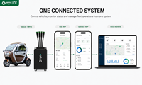 Nouveau Traceur GPS sans Fil Noir Omni pour Voiture et Vélo