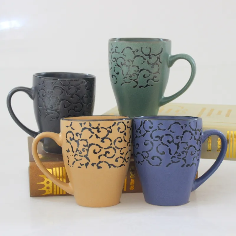 330 ml ceramic mug with beauty design cheaper price