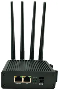 Router 5G industri 880MHz, Router dengan Slot kartu Sim 2 Port Din Rail kecepatan tinggi