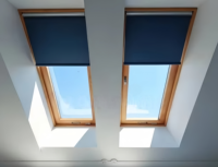 Ventana de Techo Manual de Aleación de Aluminio de Alta Eficiencia Energética BOCHARM, Claraboya Rectangular con Bisagras Laterales para Dormitorio, Cocina y Almacén