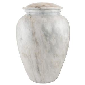 Urna de cremación de mármol para hombres y mujeres adultos, recuerdo con acabado esmaltado, urna de cremación de cenizas humanos - Product Image 1