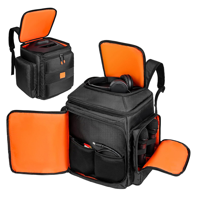 Large Capacity Speaker Carrying Case Travel Backpack Portable Bluetooth Speaker Bag Bluetooth Speaker Bag with Shoulder Straps