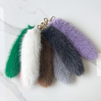 Pendentif queue de renard en fausse fourrure 20-45 cm, breloque de sac pour femme, accessoire en peluche, ornement de porte-clés de voiture