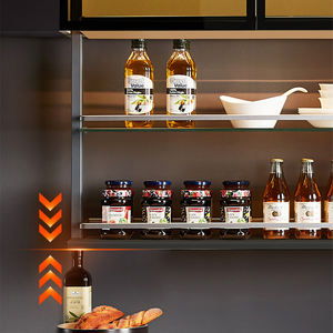 Organizadores de <span class=keywords><strong>despensa</strong></span> ROEASY, sistema de almacenamiento de elevación extraíble, armario elevador de elevación inteligente para almacenamiento de clasificación de cocina - Product Image 4