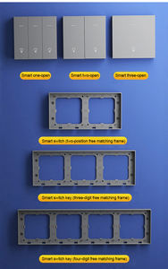Sakelar Lampu Dinding Pintar 2025 Golden Security Tuya WIFI Zigbee <span class=keywords><strong>1</strong></span>/2/<span class=keywords><strong>3</strong></span>/4/6 <span class=keywords><strong>Gang</strong></span> dengan Tombol Fisik, Kompatibel dengan Alexa dan Google Assistant - Product Image 2