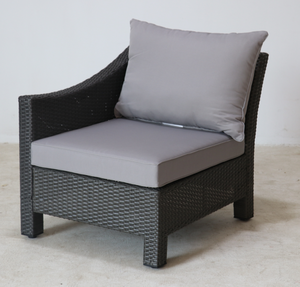 Ensemble de mobilier d'extérieur moderne Sofa sectionnel en <span class=keywords><strong>rotin</strong></span> avec cadre en fer <span class=keywords><strong>Salon</strong></span> patio tout temps pour cour villas Tout en métal - Product Image 3