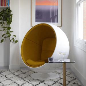 Direktvertrieb Fiberglas <span class=keywords><strong>Pod</strong></span> <span class=keywords><strong>Chair</strong></span> Nordischer Bequemer Sessel Egg Freizeit Accent Globe Loungesessel - Product Image 3