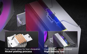 Enfriador de CPU Jungle Leopard K400 LCD con Pantalla Personalizable de 2.99 Pulgadas e Iluminación ARGB - Product Image 4
