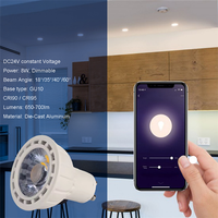 Lampu LED Pin Spot BENORY DC 24v GU10 MR16 24v GU10 DMX Smart Lights untuk Loxone Lighting Knx Dali Dimmable Lampu Kamar Tidur Rumah