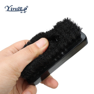 Yinste <b>Shoe</b> <b>Brush</b> Solid Wood Horsehair Soft Bristle For Leather Care And Dust Removal - Product Image 2
