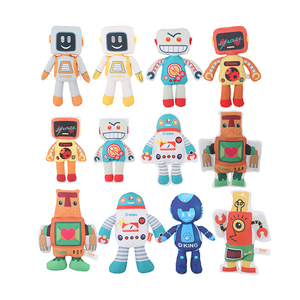 Jouets en peluche rétro pour chiens, style vintage, couineurs, plats 2D, jouets à mâcher en peluche 3D pour chiots, jouets interactifs durables pour animaux de compagnie, nouveauté - Product Image 6