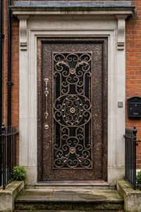 Portail de villa en fer forgé de luxe Qifan avec design orné personnalisé pour entrée résidentielle haut de gamme - Product Image 2