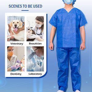 Combinaisons de gommage médical non tissées jetables et pyjamas blouses uniformes blouses hôpitaux Service OEM unisexe - Product Image 5