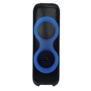 Haut-parleur Karaoké Double 8 Pouces 40W le Plus Vendu avec Micro Sans Fil, Écho, Réverbération et LED RGB pour Fêtes Familiales en Extérieur et Utilisation avec Téléphone Portable - Product Image 1