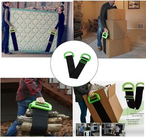 <strong>Moving</strong> <strong>Straps</strong> Lifting System Kit Adjustable Lifting Move <strong>Straps</strong> <strong>Moving</strong> and Lifting <strong>Straps</strong> Adjustable for Furniture Box - Product Image 4
