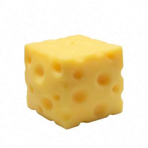 Cheese Squishy 10cm Cube <b>Block</b> Squishy Fidget Toys for Adults & Teens Stuffers Sensory Squeeze Toys for Stress Relief - Product Image 1