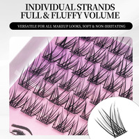 Coffret Cadeau de Faux Cils en Grappe DIY avec Colle Double-Tête